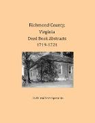 Richmond County, Virginia Deed Book Abstracts 1719-1721