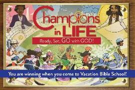 (vbs) 2020 Champions in Life Invitation Po Stcards (Pkg of 24): Ready, Set, Go with God!