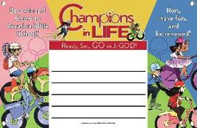 Vacation Bible School (Vbs) 2020 Champions in Life Outdoor Banner: Ready, Set, Go with God!