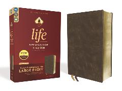 Niv, Life Application Study Bible, Third Edition, Large Print, Bonded Leather, Brown, Red Letter Edition