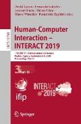 Human-Computer Interaction – INTERACT 2019
