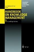 Handbook on Knowledge Management 1