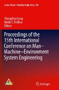 Proceedings of the 15th International Conference on Man¿Machine¿Environment System Engineering