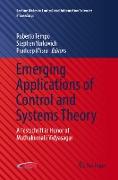 Emerging Applications of Control and Systems Theory