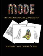 Druckbare komplexe Ausmalseiten (Mode): Dieses Buch besteht aus 36 Malblätter, die zum Ausmalen, Einrahmen und/oder Meditieren verwendet werden können