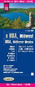Reise Know-How Landkarte USA 03, Mittlerer Westen / USA, Midwest (1.1.250.000) : Illinois, Indiana, Iowa, Michigan, Minnesota, Missouri, Wisconsin