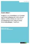 Ausfüllen eines Formblattes zur Gewinn- und Verlustrechnung mit vorhandenen Zahlen und Errechnen der einzelnen Zwischenergebnisse (Unterweisung Industriekaufmann / -kauffrau)