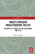 India's Nuclear Proliferation Policy