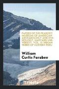 Papers of the Peabody Museum of American Archaeology and Ethnology, Harvard University, Vol. X: Indian Tribes of Eastern Peru