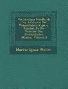 Vollst Ndiges Handbuch Der Anatomie Des Menschlichen K Rpers: Zun Chst Fur Die Betstzer Des Anatomischen Atlasses, Volume 3