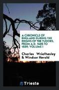 A Chronicle of England During the Reigns of the Tudors, from A.D. 1485 to 1559, Volume I