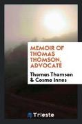 Memoir of Thomas Thomson, Advocate