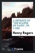 A Defence of the Eclipse of Faith, Pp. 1-205