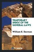 Temporary Index of the General Laws