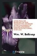 Letter from the Secretary of War, Transmitting the Report of the Commission to Examine and Report Upon the Sutro Tunnel, in Nevada