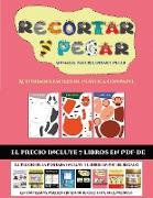 Actividades fáciles de plástica con papel (Animales para recortar y pegar): 20 fichas de actividades infantiles de recortar y pegar diseñadas para des