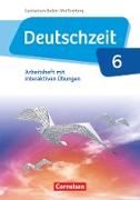 Deutschzeit, Baden-Württemberg, Band 6: 10. Schuljahr, Arbeitsheft mit interaktiven Übungen auf scook.de, Mit Lösungen