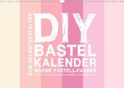 DIY Bastel-Kalender -Warme Pastell Farben- Zum Selbstgestalten (Wandkalender 2020 DIN A3 quer)