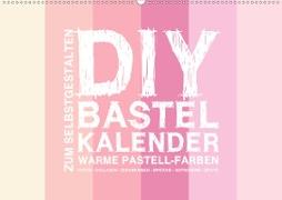DIY Bastel-Kalender -Warme Pastell Farben- Zum Selbstgestalten (Wandkalender 2020 DIN A2 quer)
