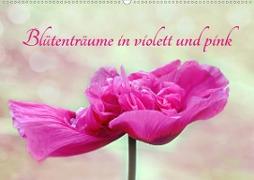 Blütenträume in violett und pink (Wandkalender 2020 DIN A2 quer)