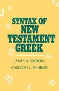 Syntax of New Testament Greek