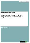 Mater et magistra - drei Aspekte der Enzyklika und ihre Zukunftsfähigkeit