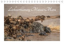 Liebeserklärung Masai-Mara (Tischkalender 2020 DIN A5 quer)