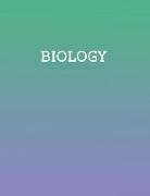 Biology: School subject notebook (8.5 x 11 inches, 260 lined pages)