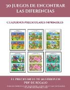 Cuadernos preescolares imprimibles (30 juegos de encontrar las diferencias)