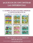 Cuaderno de ejercicios para aprender a contar en preescolar (30 juegos de encontrar las diferencias)