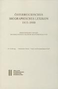 Österreichisches Biographisches Lexikon 1815-1950 / Österreichisches Biographisches Lexikon 1815-1950 Lieferung 68