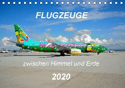 Flugzeuge zwischen Himmel und Erde (Tischkalender 2020 DIN A5 quer)