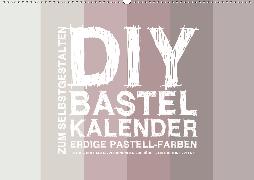 DIY Bastel-Kalender -Erdige Pastell Farben- Zum Selbstgestalten (Wandkalender 2020 DIN A2 quer)