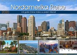 Reisekalender Nordamerika (Wandkalender 2020 DIN A2 quer)
