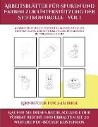 Kleinkinderbücher (Arbeitsblätter für Spuren und Farben zur Unterstützung der Stiftkontrolle - Vol 1): Dieses Buch enthält 50 extra große Bilder mit d