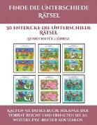 Kleinkinderbücher (Finde die Unterschiede Rätsel): 30 entdecke die Unterschiede Rätsel