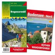 Bregenz bis Bodensee Nord Wanderungen-Set, Wanderführer + Wanderkarte 1:50.000, in praktischer Umhängetasche