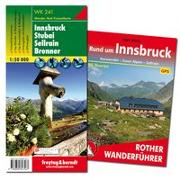 Innsbruck Wanderungen-Set, Wanderführer + Wanderkarte 1:50.000, in praktischer Umhängetasche