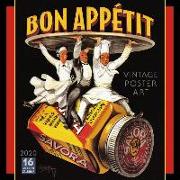 2020 Bon Appetit Vintage Poster Art 16-Month Wall Calendar: By Sellers Publishing