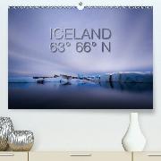 Iceland 63° 66° N(Premium, hochwertiger DIN A2 Wandkalender 2020, Kunstdruck in Hochglanz)
