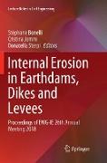 Internal Erosion in Earthdams, Dikes and Levees