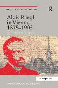 Alois Riegl in Vienna 1875-1905