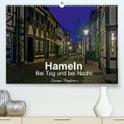 Hameln bei Tag und bei Nacht(Premium, hochwertiger DIN A2 Wandkalender 2020, Kunstdruck in Hochglanz)