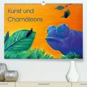 Kunst und Chamäleons(Premium, hochwertiger DIN A2 Wandkalender 2020, Kunstdruck in Hochglanz)