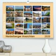 Heidelberg Views - Heidelberger Ansichten(Premium, hochwertiger DIN A2 Wandkalender 2020, Kunstdruck in Hochglanz)