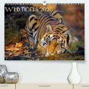 Wild Tigers 2020(Premium, hochwertiger DIN A2 Wandkalender 2020, Kunstdruck in Hochglanz)