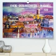 Venedig - Dachlandschaften in Aquarell(Premium, hochwertiger DIN A2 Wandkalender 2020, Kunstdruck in Hochglanz)