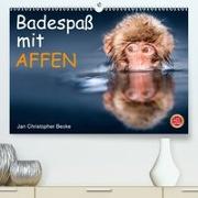 Badespaß mit Affen(Premium, hochwertiger DIN A2 Wandkalender 2020, Kunstdruck in Hochglanz)
