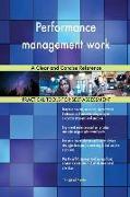 Performance management work A Clear and Concise Reference