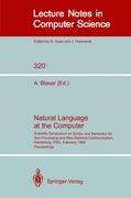 Natural Language at the Computer